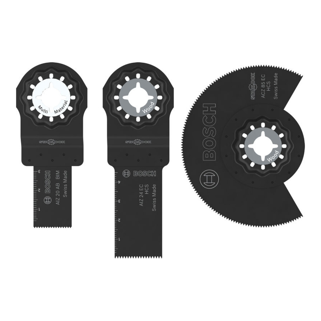 Bosch Set lame per legno e metalli teneri, 3 pezzi