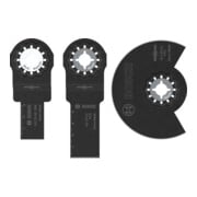 Bosch Set lame per legno e metalli teneri per utensili multifunzione oscillanti, 3 pezzi-1