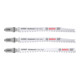 Bosch Set lame per seghetti alternativi EXPERT 'Hardwood 2-side clean' 2pz., T308BF/BFP-1