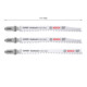 Bosch Set lame per seghetti alternativi EXPERT 'Hardwood 2-side clean' 2pz., T308BF/BFP-4