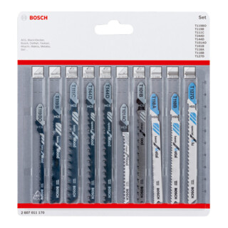 Bosch Set lame per seghetto alternativo Wood and Metal, 10pz.