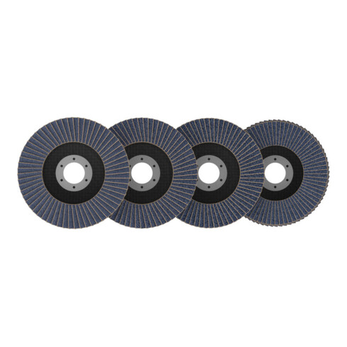 Bosch Set lamellenschijven X451, 115 x 22,23 mm, K40/K60/K80/K120, Z27, 15-dlg