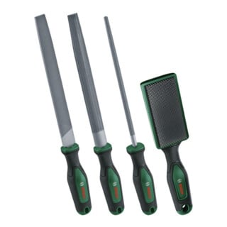 Bosch Set lime 200 mm / 8" con spazzola, 4 pezzi
