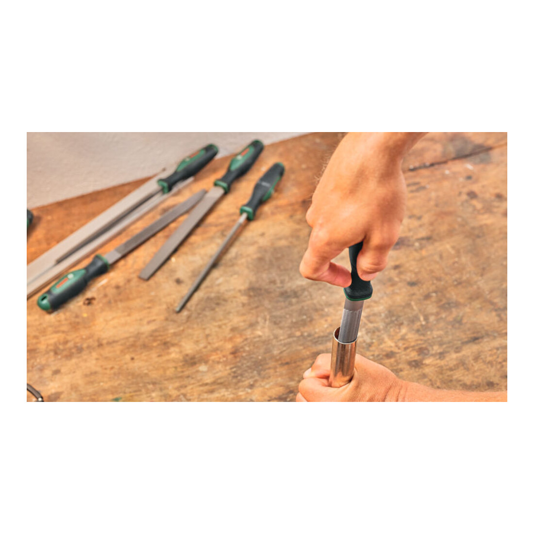 Bosch Set lime 200 mm / 8" con spazzola, 4 pezzi