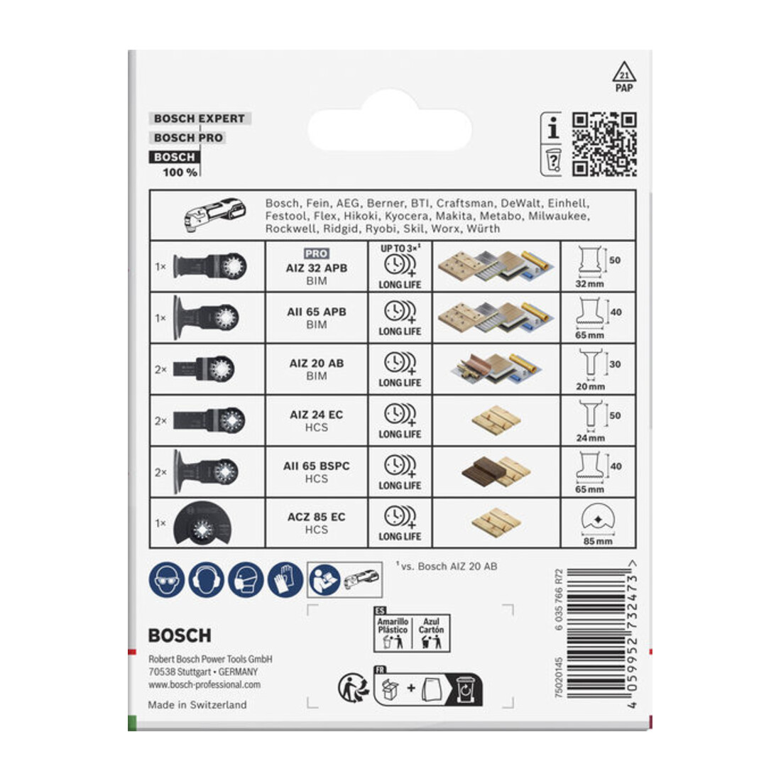 Bosch Set per legno e metalli teneri, 9 pezzi