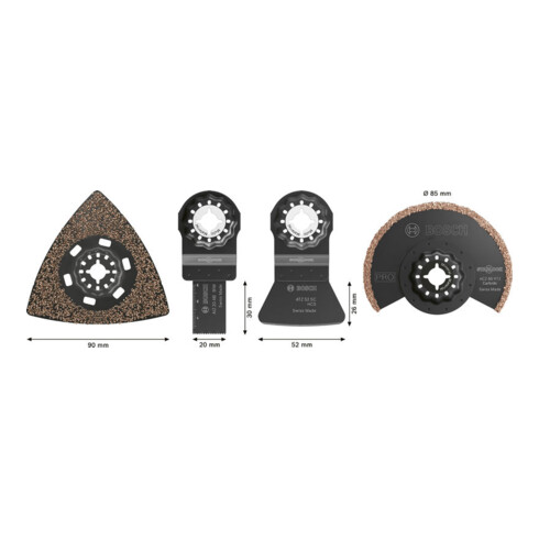 Bosch Set piastrelle, 4 pezzi