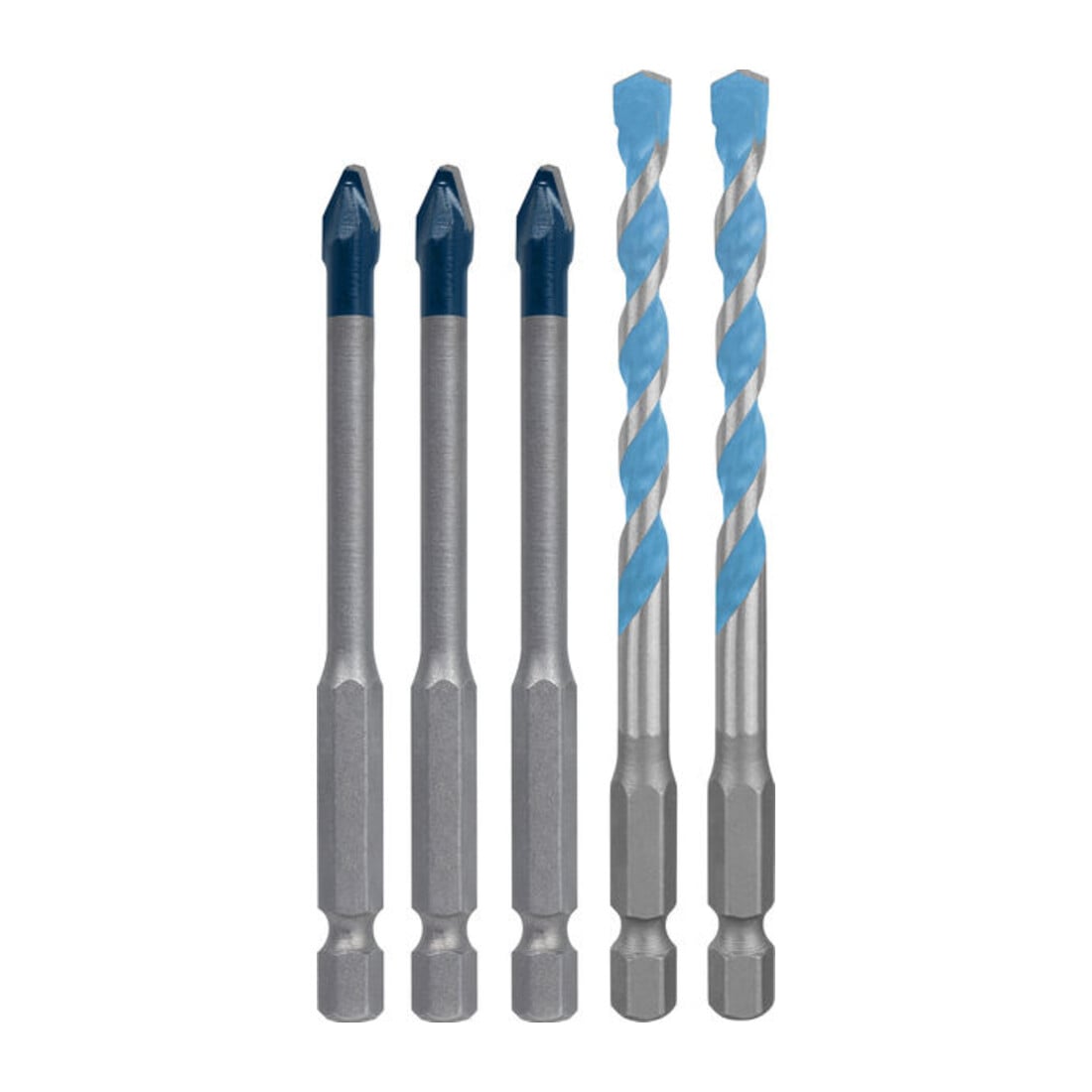 Bosch Set punte EXPERT HEX-9 Hard Ceramic e HEX-9 Multi Construction, 6 mm, 5 pezzi