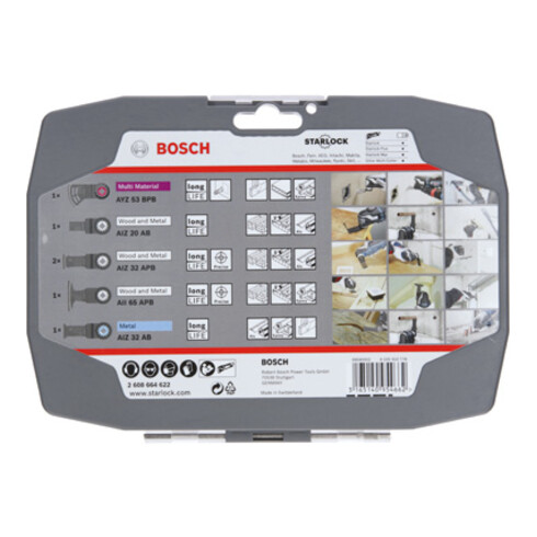 Bosch Set Starlock per elettricisti e costruttori a secco 5+1 pezzi