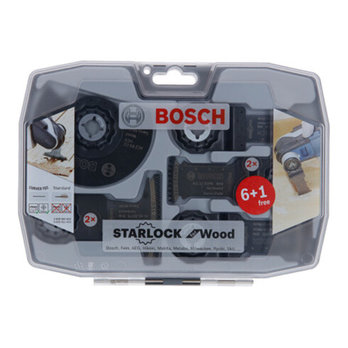 Bosch Set Starlock per legno 6+1 pezzi