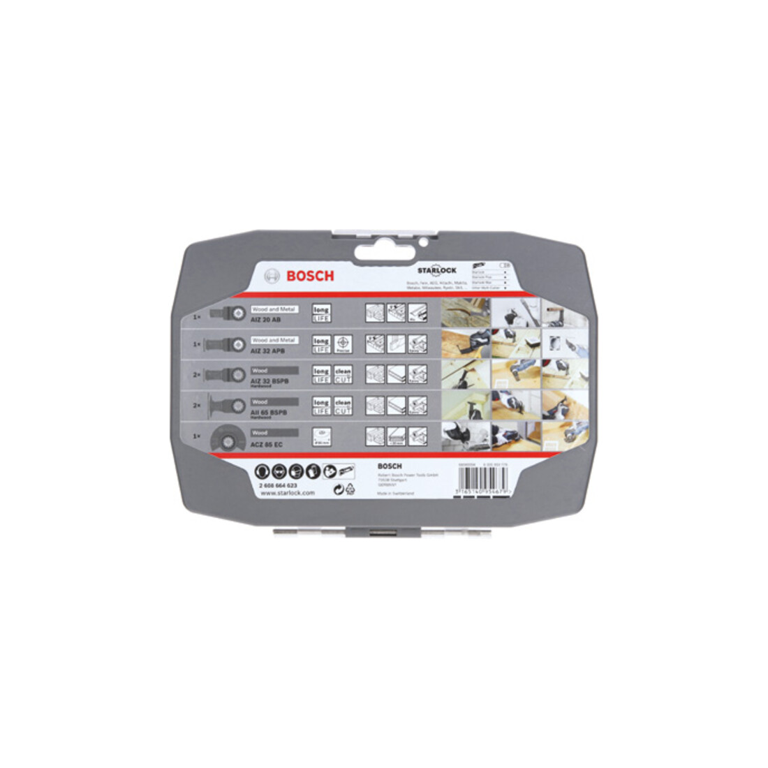 Bosch Set Starlock per legno 6+1 pezzi