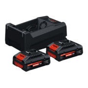 Bosch Set Starter Batterie/Caricabatterie 2x EXBA18V-40 + GAL 12V/18V-80; C
