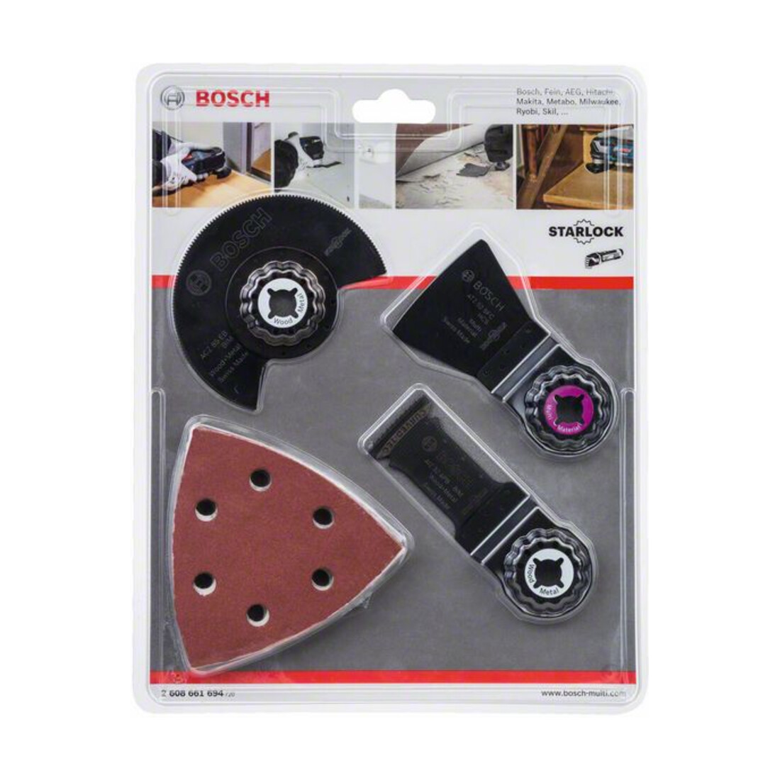 Bosch Set universale 13 pezzi per Multi-Cutter Wood and Paint