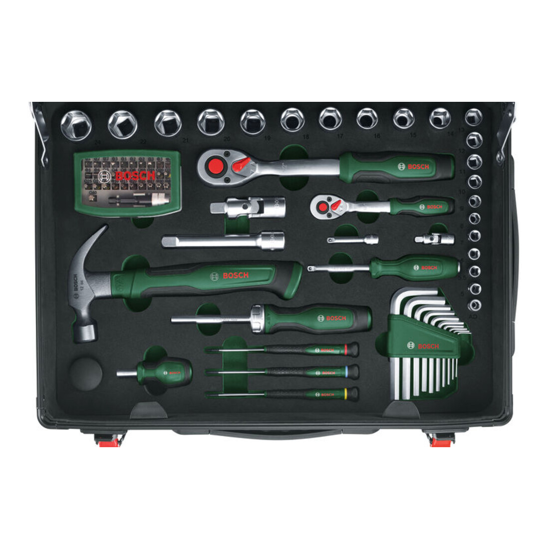 Bosch Set valigetta porta attrezzi rotanti 119 pezzi