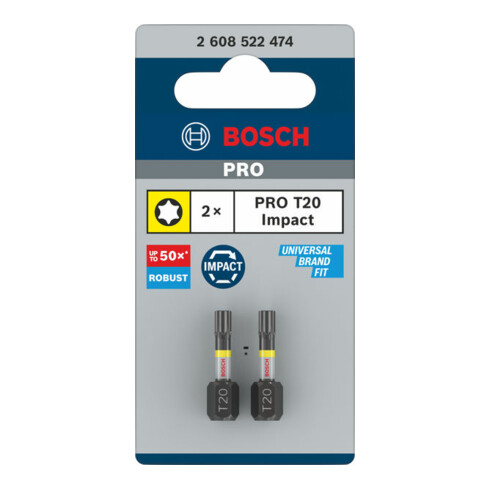 Bosch slagmoeraanzetstuk T20