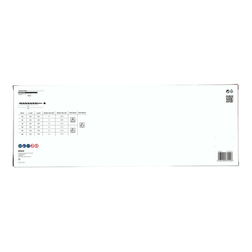 Bosch slangenboorset 6 stuks 10 - 20 mm 360 mm 450 mm