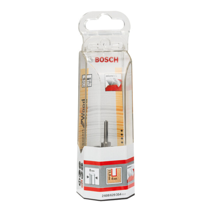 Bosch sleuvenfrees carbide Expert for Wood 8 mm D1 4 mm L 15,8 mm G 50,7 mm