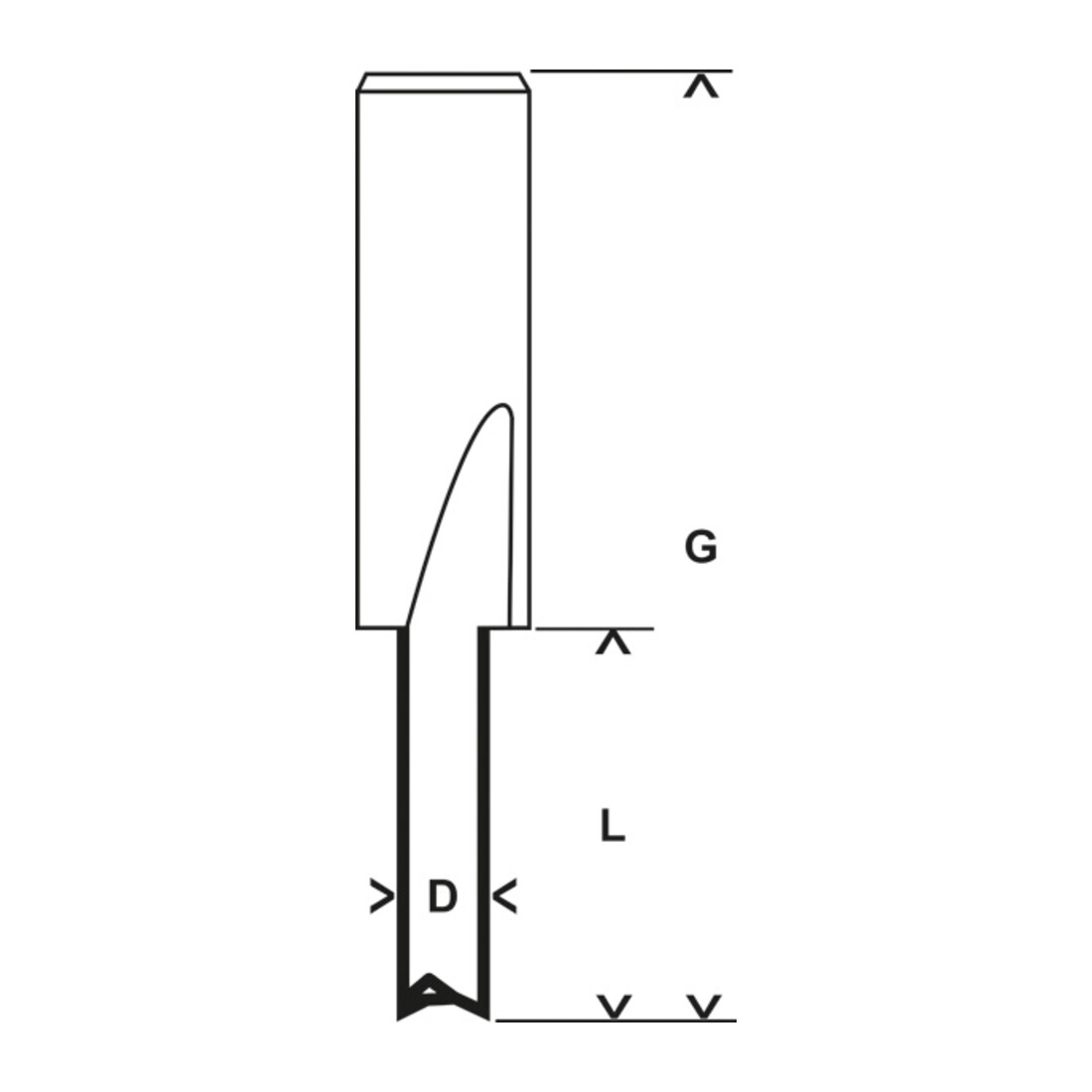Bosch sleuvenfrees carbide Expert for Wood 8 mm D1 4 mm L 15,8 mm G 50,7 mm