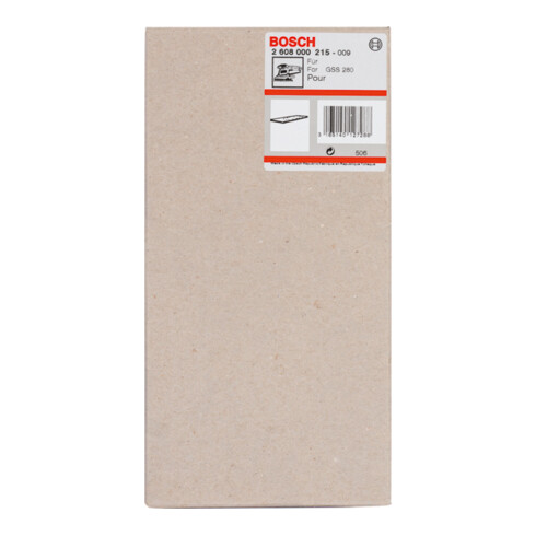 Bosch slijpplaat 185 x 93 mm voor GSS 280 A GSS 280 AE zonder klittenbandsluiting