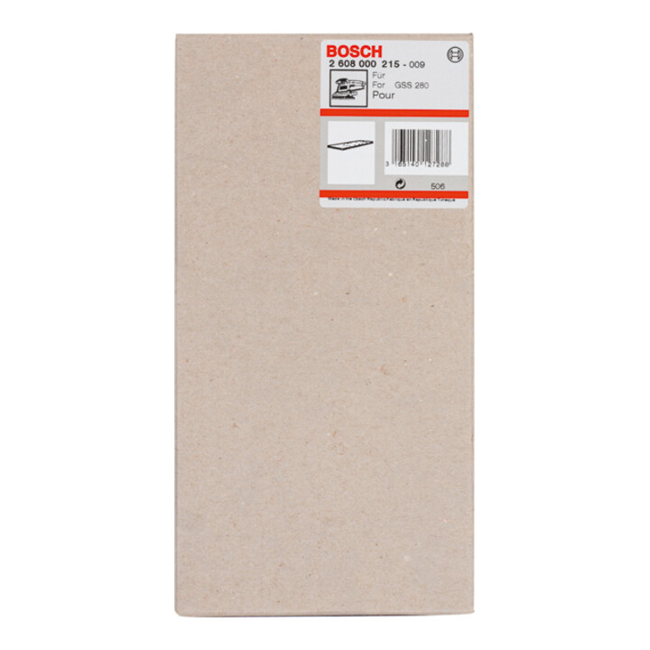 Bosch slijpplaat 185 x 93 mm voor GSS 280 A GSS 280 AE zonder klittenbandsluiting