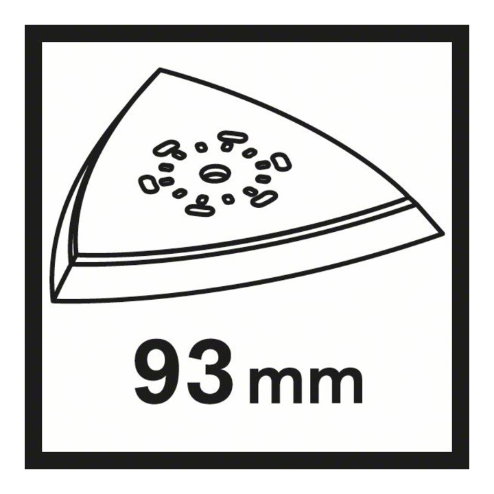 Bosch slijpplaat AVI 93, 93 mm
