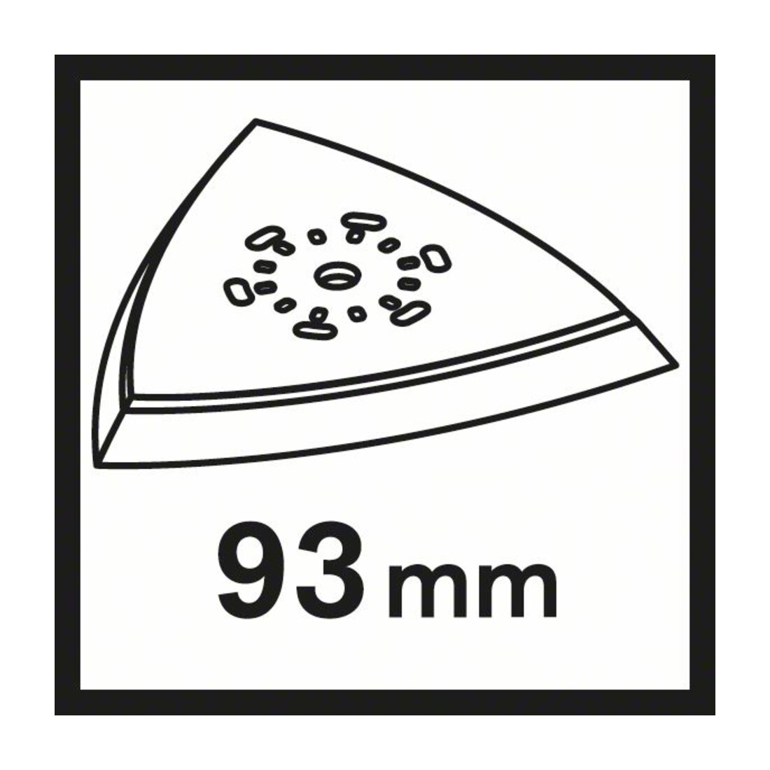 Bosch slijpplaat AVI 93, 93 mm