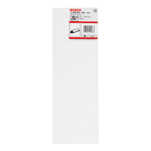 Bosch slijpplaat verlengd 185 x 93 mm deltaform