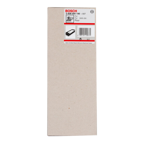 Bosch slijpplaat verlengd 185 x 93 mm dunne uitvoering