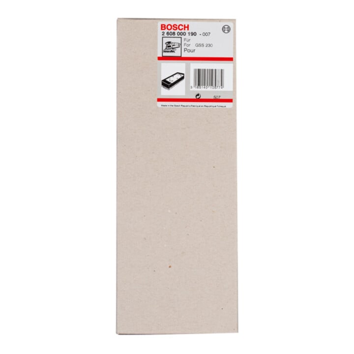 Bosch slijpplaat verlengd 185 x 93 mm dunne uitvoering