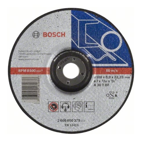 Bosch slijpschijf geslepen Expert for Metal A 30 T BF, 180 mm, 22,23 mm, 8 mm