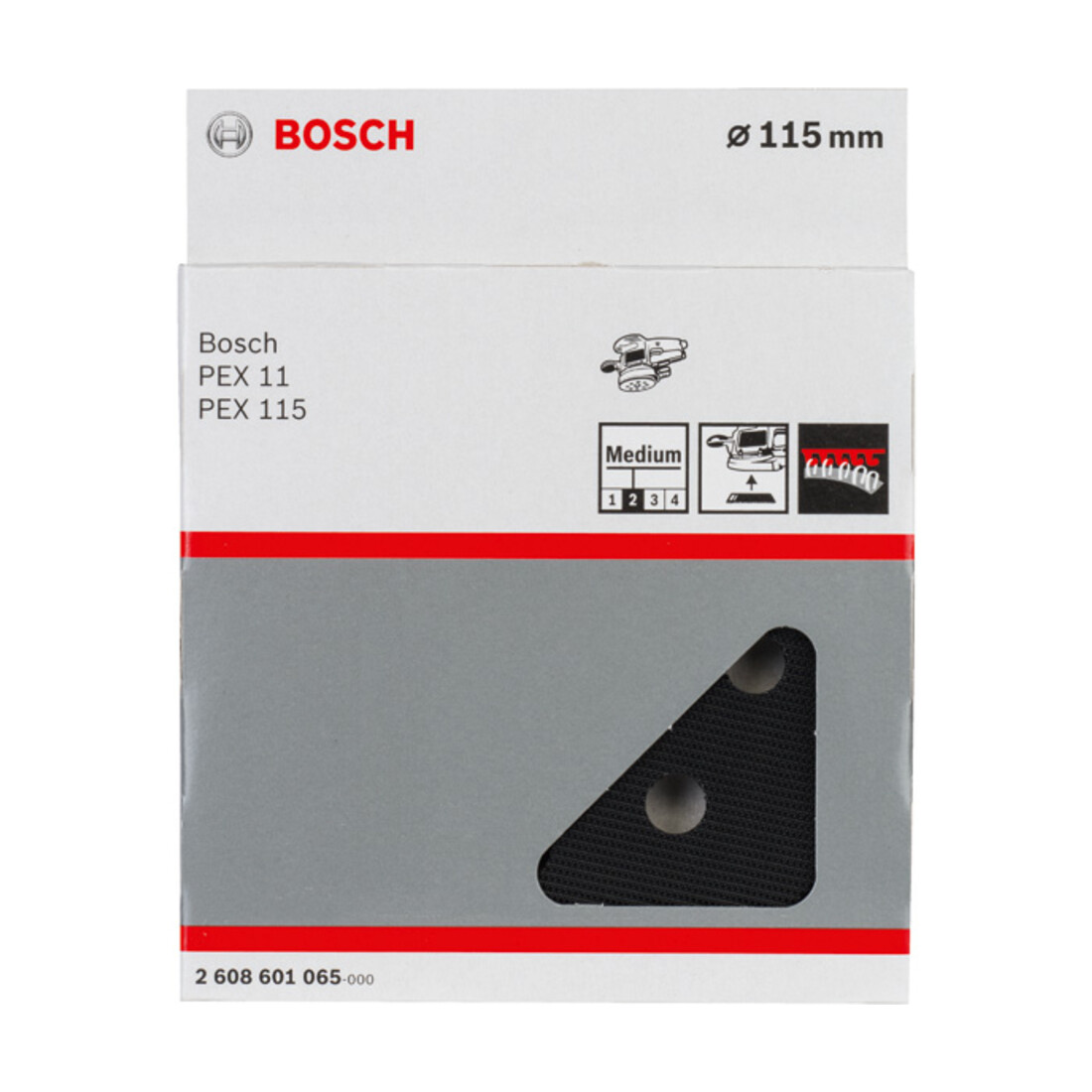 Bosch slijpschijf medium 115 mm voor PEX 115
