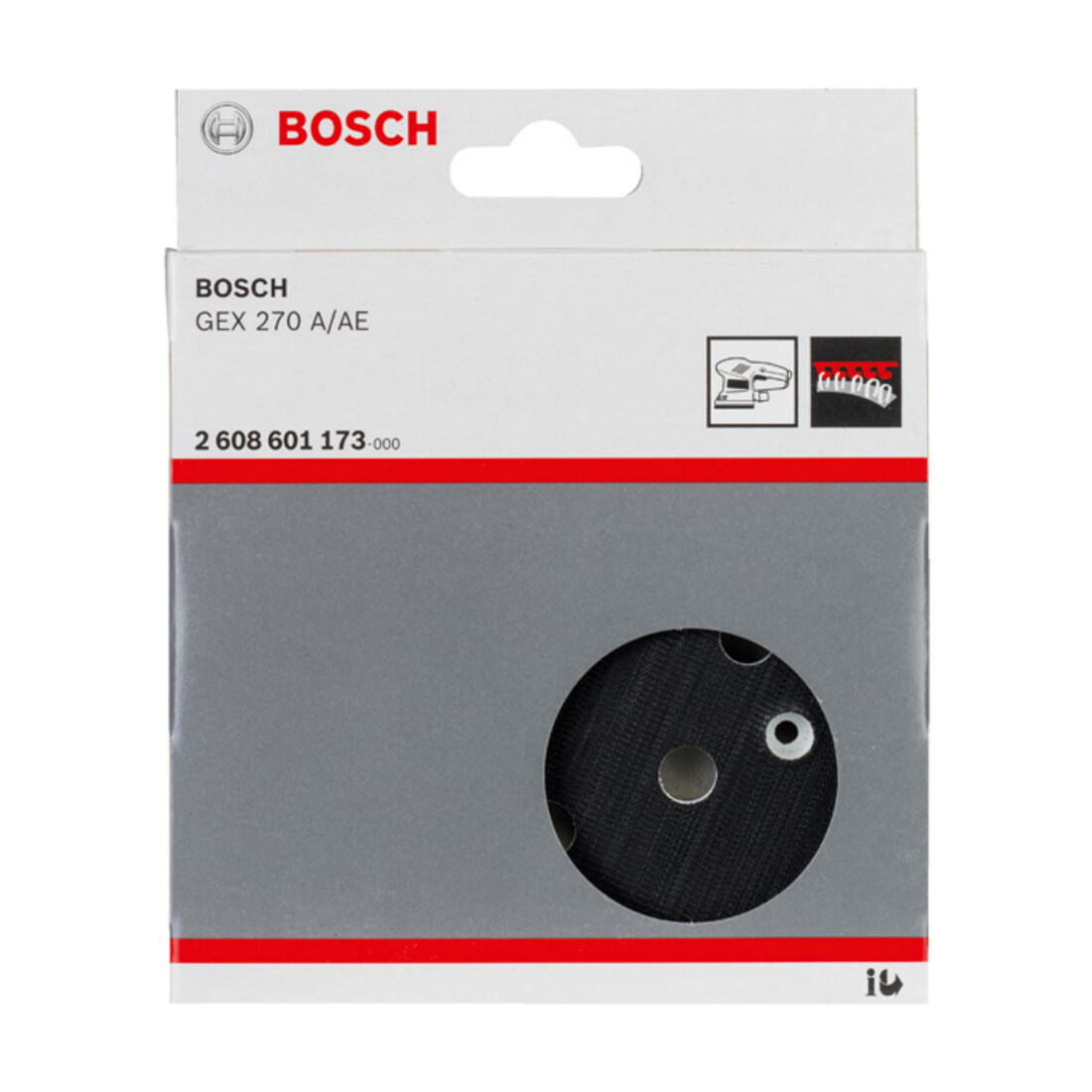 Bosch slijpschijf middelhard 125 mm voor GEX 270 A, GEX 270 AE