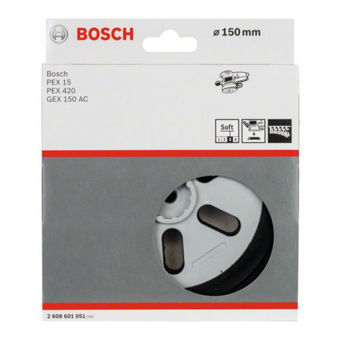 Bosch slijpschijf zacht 150 mm voor GEX 150 AC PEX 15 AE