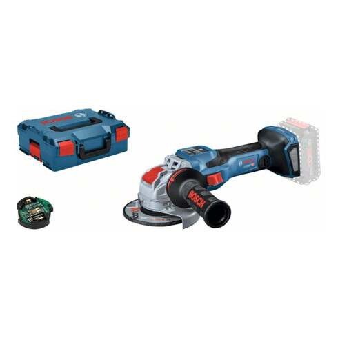 Bosch Smerigliatrice angolare a batteria BITURBO con X-LOCK GWX 18V-15 SC, senza batteria, L-BOXX