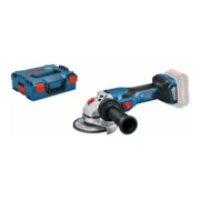 Bosch Smerigliatrice angolare a batteria BITURBO GWS 18V-15 C, senza batteria, impugnatura supplementare, L-BOXX