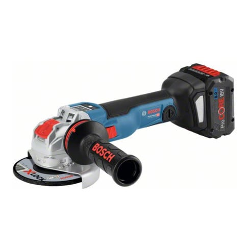 Bosch Smerigliatrice angolare a batteria GWX 18V-10 SC, 2 batterie ProCORE 18V 8,0Ah