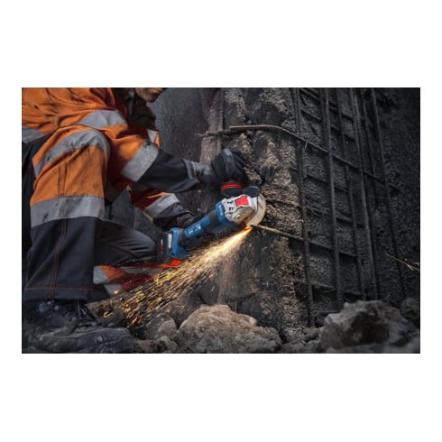 Bosch Smerigliatrice angolare con X-LOCK GWX18V-11PS