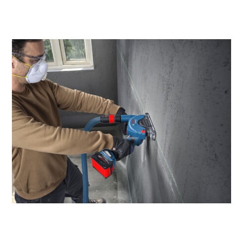 Bosch Smerigliatrice angolare GWS18V-11PS in L-BOXX