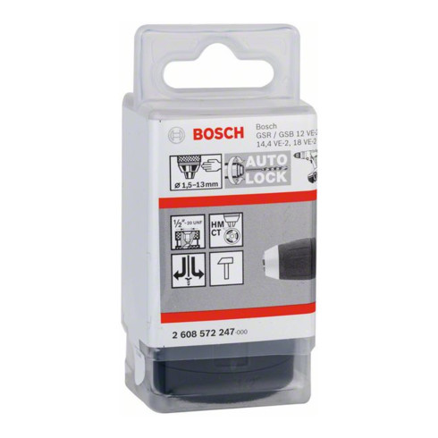 Bosch snelspanboorhouder 1,5 - 13 mm 1/2" - 20