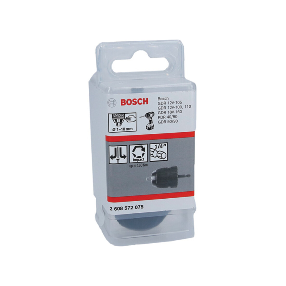 Bosch snelspanboorhouder tot 10 mm 1 tot 10 mm 1/4" tot 6k
