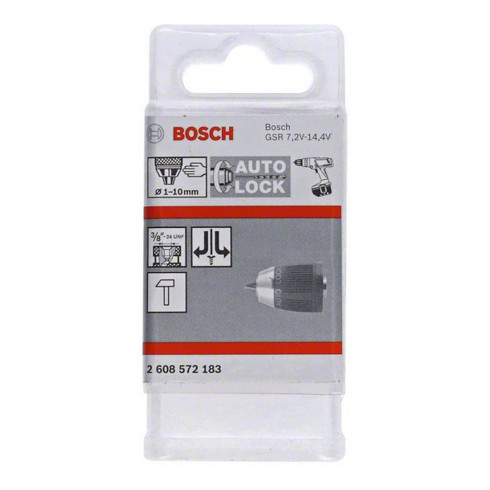 Bosch snelspanboorhouder tot 10 mm 1 tot 10 mm 3/8 tot 24 Standard Duty