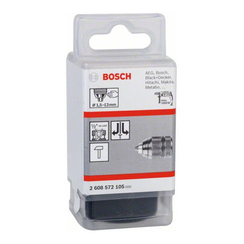 Bosch snelspanboorhouder tot 13 mm 1,5 tot 13 mm 1/2" tot 20 Afb. nr. 4