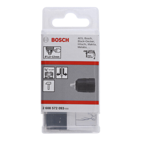 Bosch snelspanboorhouder tot 13 mm 1,5 tot 13 mm 3/8" tot 24