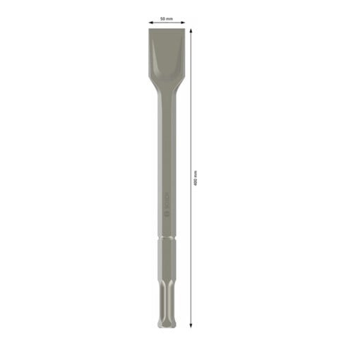 Bosch spadebeitel met 22 mm binnenzeskant 400 mm