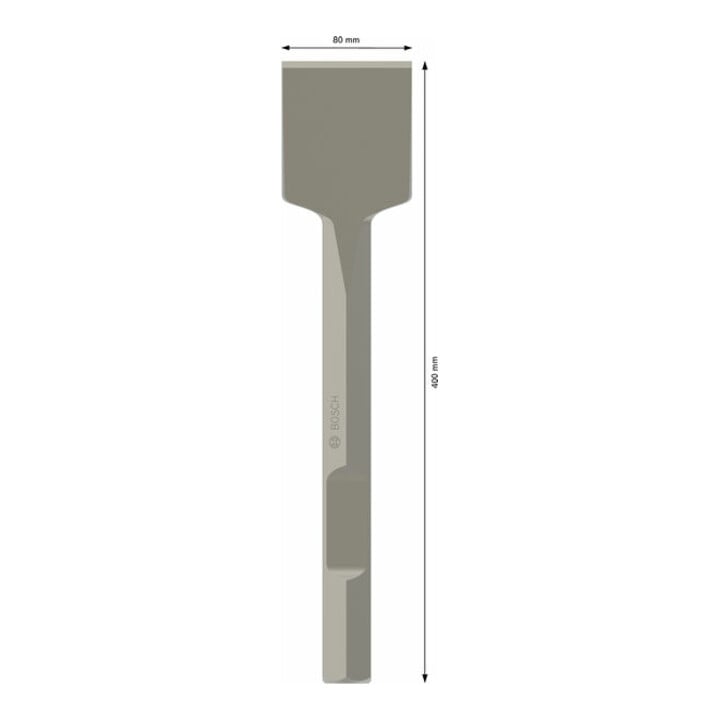 Bosch spadebeitel met 28 mm binnenzeskant 400 x 80 mm