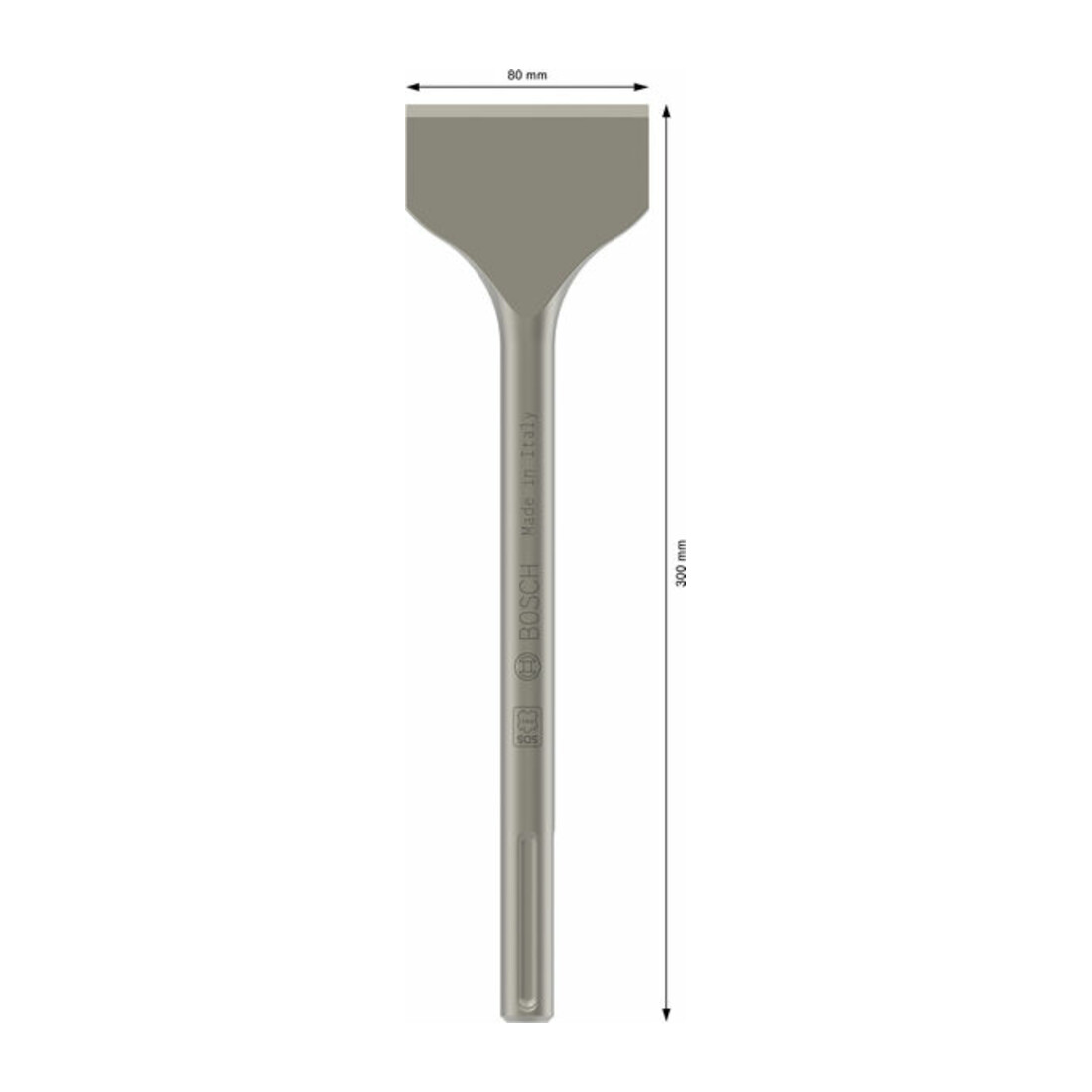 Bosch spadebeitel met SDS-max hulpstuk