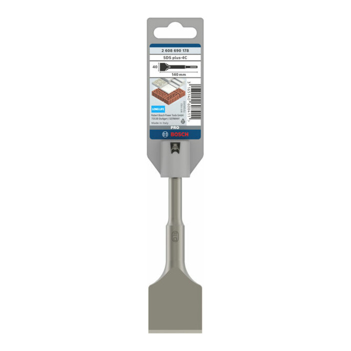 Bosch spadebeitel met SDS plus montage 140 x 40 mm