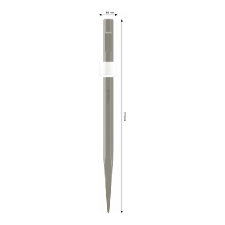 Bosch spadebeitel zeskant met 19 mm inbus 450 x 60 mm