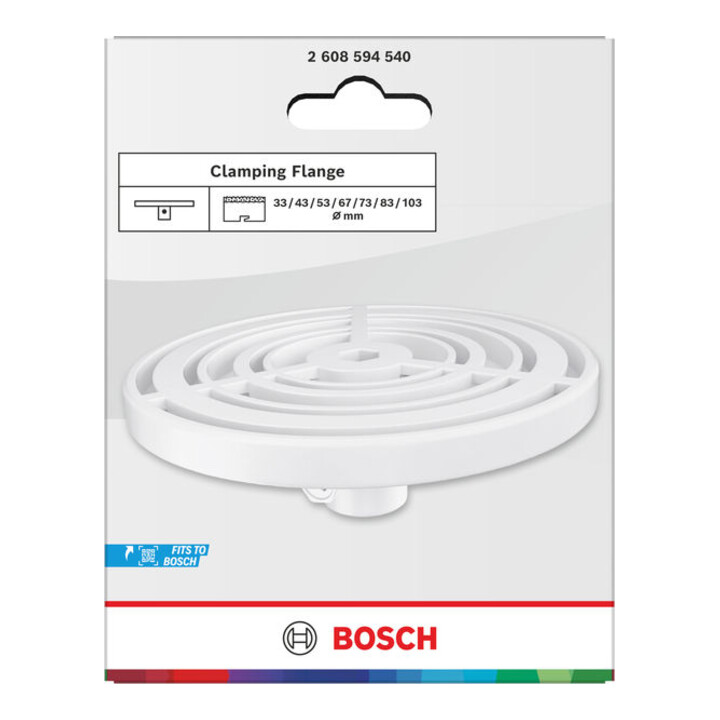 Bosch Spanflens voor Brick and Soft Tile gatenzaag, 33-103 mm