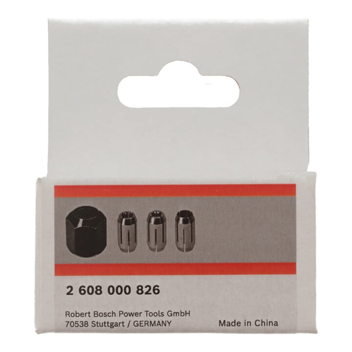 Bosch Spannhülsen-Set. Für Kantenfräsen, 1/4, 1/8, 5/32 Zoll