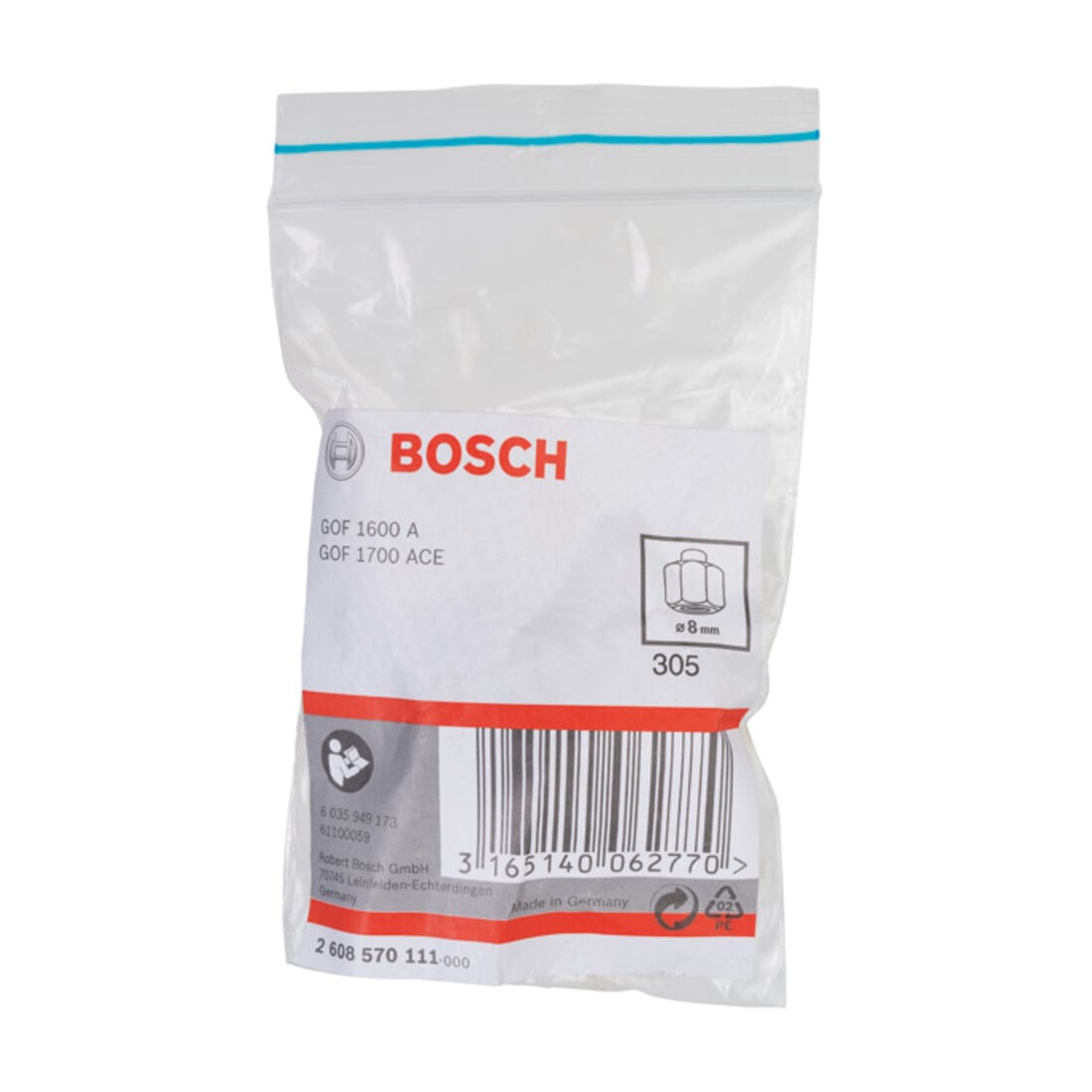 Bosch Spannzange 8 mm 27 mm